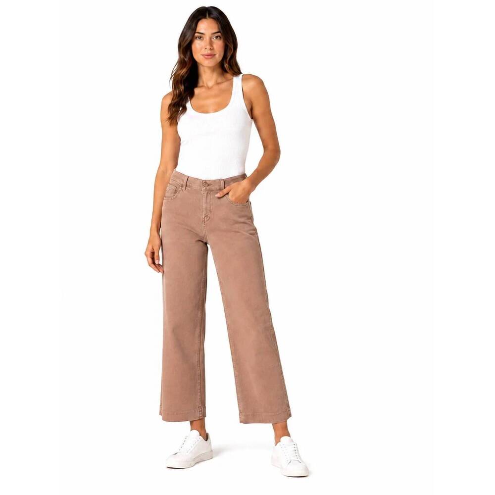 NEW LEVEL99 annabelle wide leg pants in mocha mousse